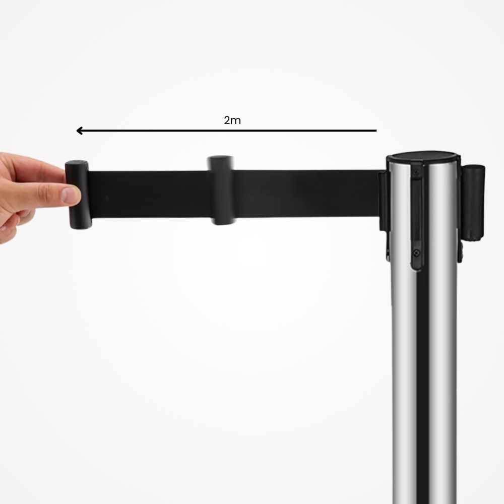 Bariérový systém s výsuvným popruhom – profesionálna kontrola priestoru