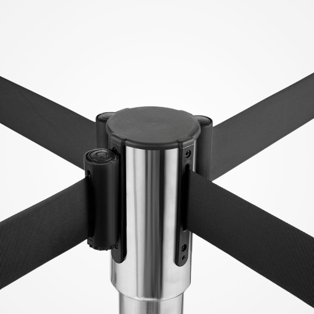 Stabilný bariérový systém so 4-smerným uchytením pásu