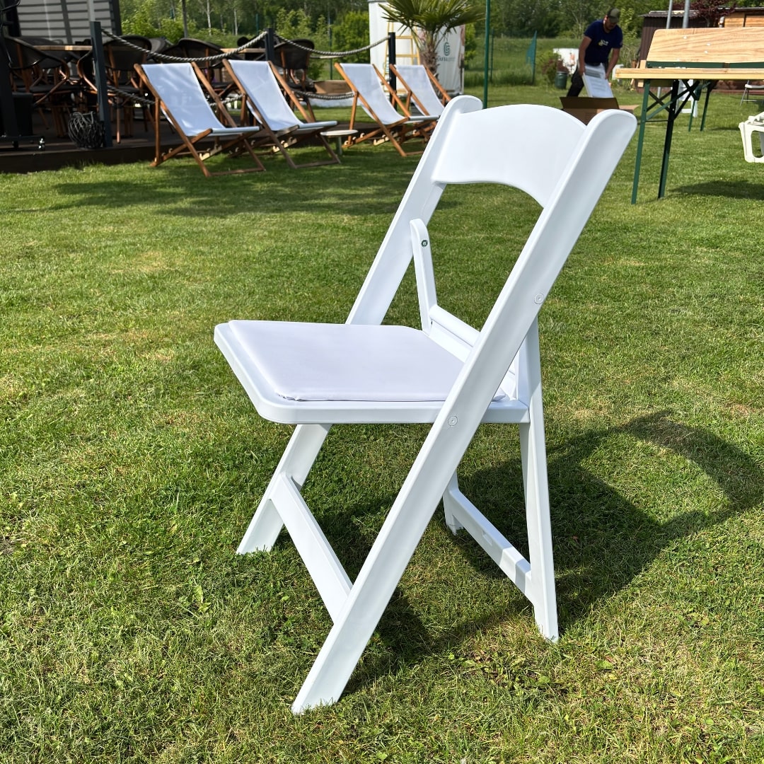 Skladacia Stolička s Mäkkým Sedadlom, 4ks