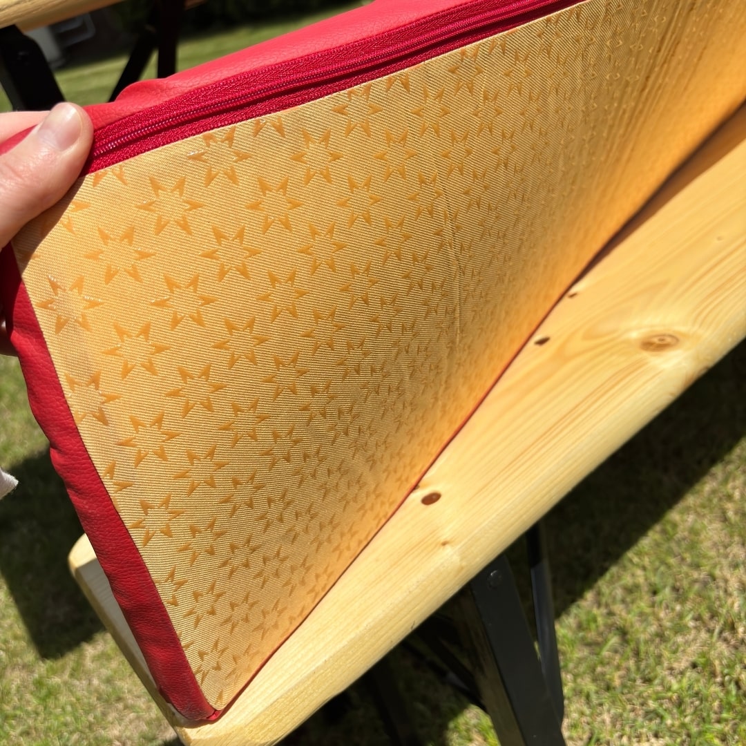 Poduška na pivný set – červená