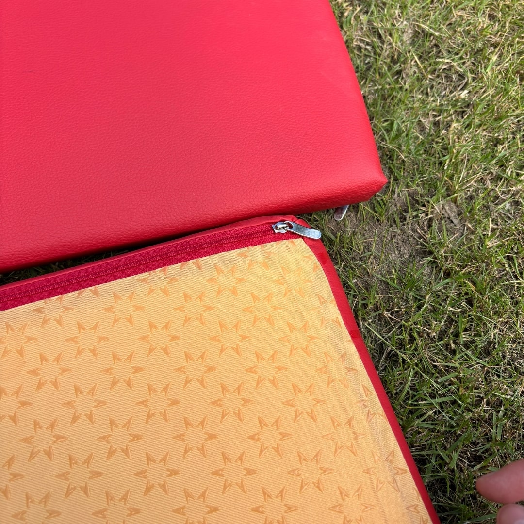 Poduška na pivný set – červená