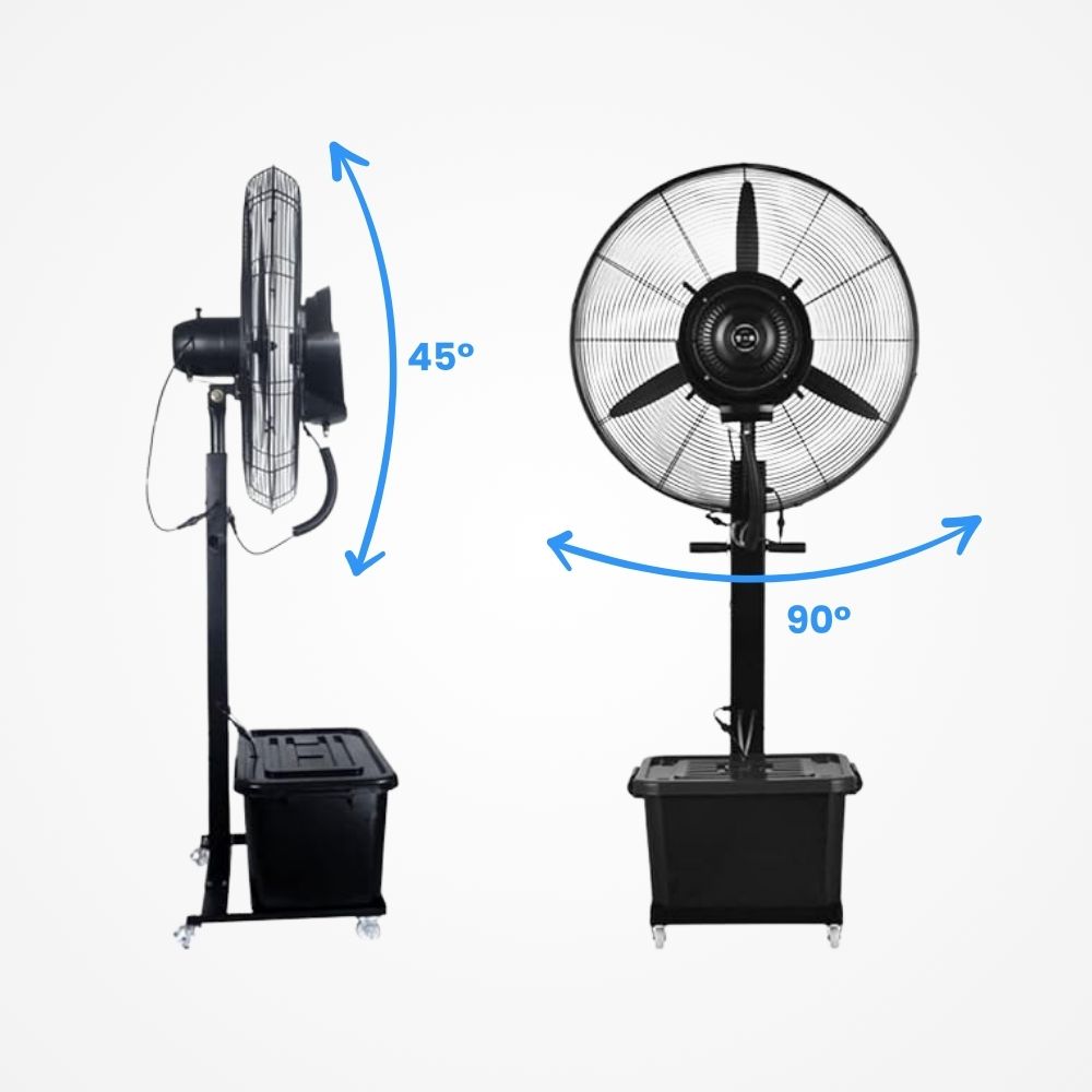 Priemyselný elektrický ventilátor s vodným zmáčkaním