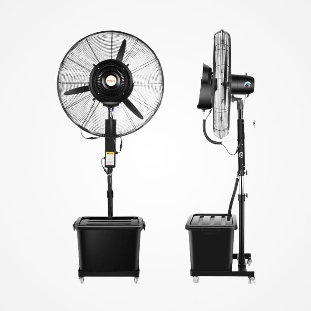 Stojanový Ventilátor s Vodným Rozprašovačom