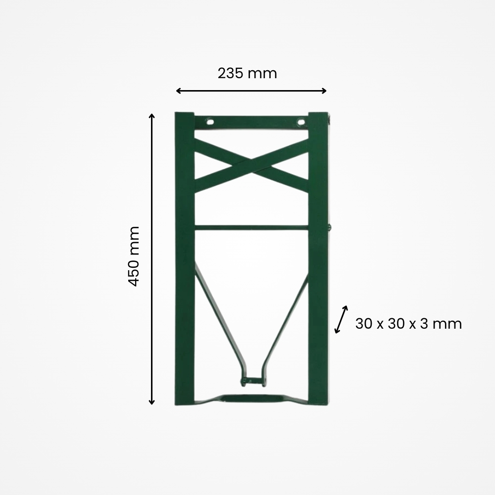 Náhradná noha lavice PROFI 30x30x3 mm zelená – Dortun Shop
