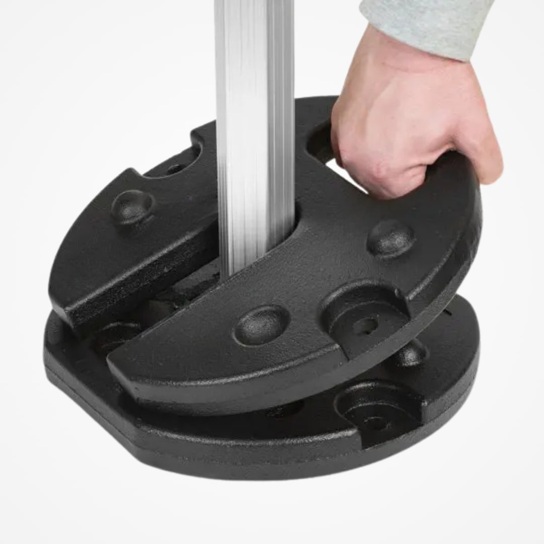 Liatinové závažie 10 kg na upevnenie nohy party stanu alebo altánku