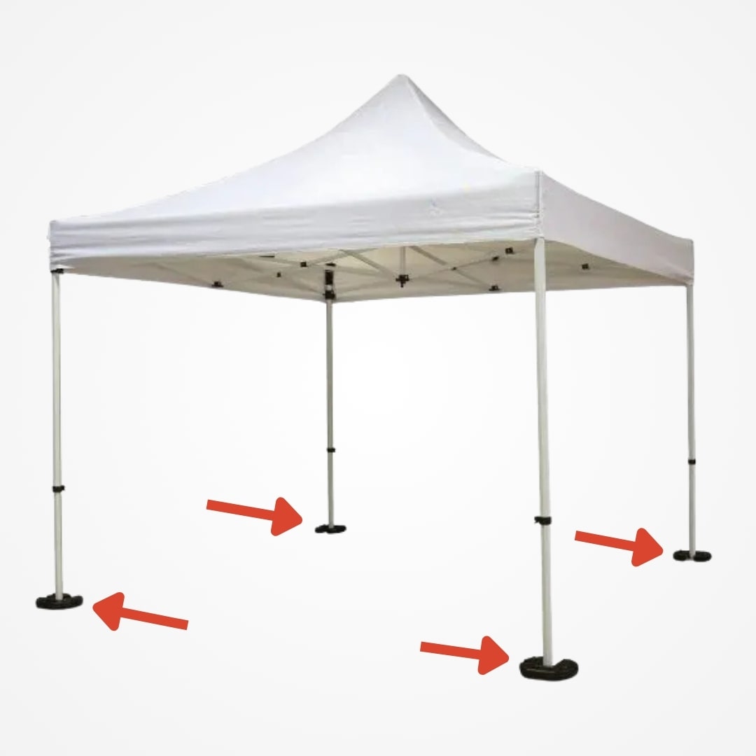 Liatinové závažie 10 kg na upevnenie nohy party stanu alebo altánku