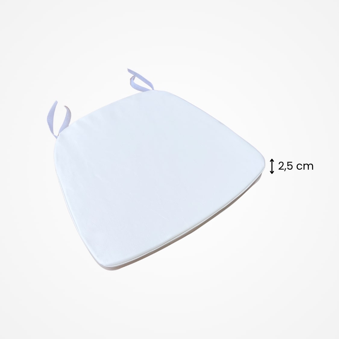 Tiffany stolička biela s vankúšom - PP konštrukcia 40x40x88 cm - Image 4