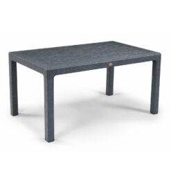 Terasový stôl Zeugma antracitový 90 × 150 cm