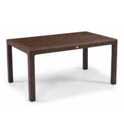 Terasový stôl Zeugma hnedý 90 × 150 cm