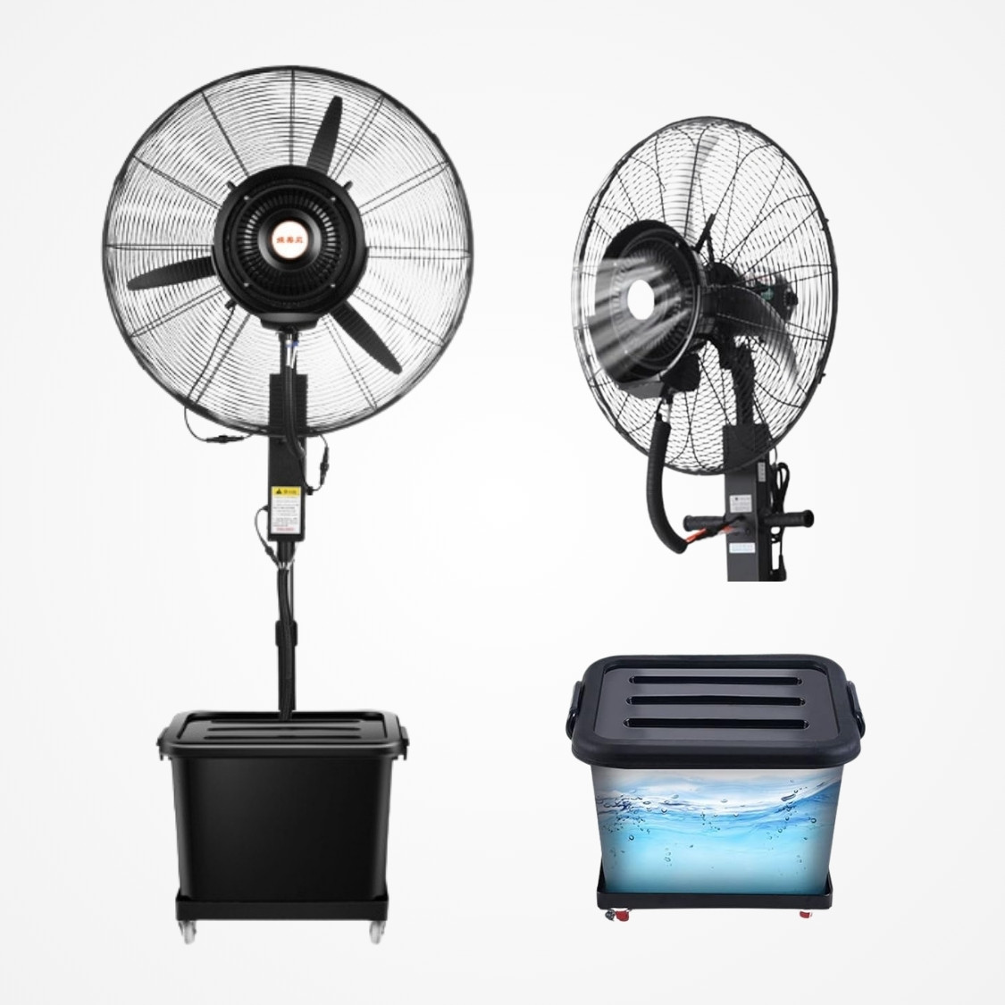 Stojanový Ventilátor s Vodným Rozprašovačom 71cm