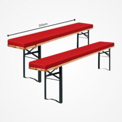 Poduška na pivný set – červená, 200cm