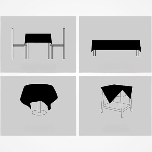 PU obrus 140 × 140 cm – vodoodolný a olejoodolný