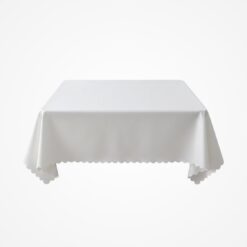 PU obrus 140 × 140 cm – vodoodolný a olejoodolný, biela