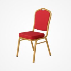 Banketová Stolička - Bordové so Zlatým Rámom