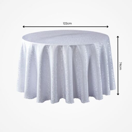 Polyesterový okrúhly obrus – elegantný a odolný