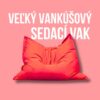 Veľký vankúšový sedací vak – maximálne pohodlie a moderný dizajn - lula cerverny