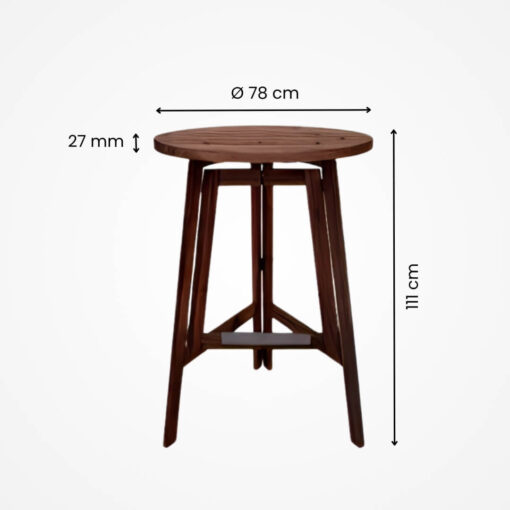 Skladací párty stolík – elegantný a stabilný