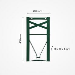 Náhradná noha lavice PROFI 30x30x3 mm zelená – Dortun Shop
